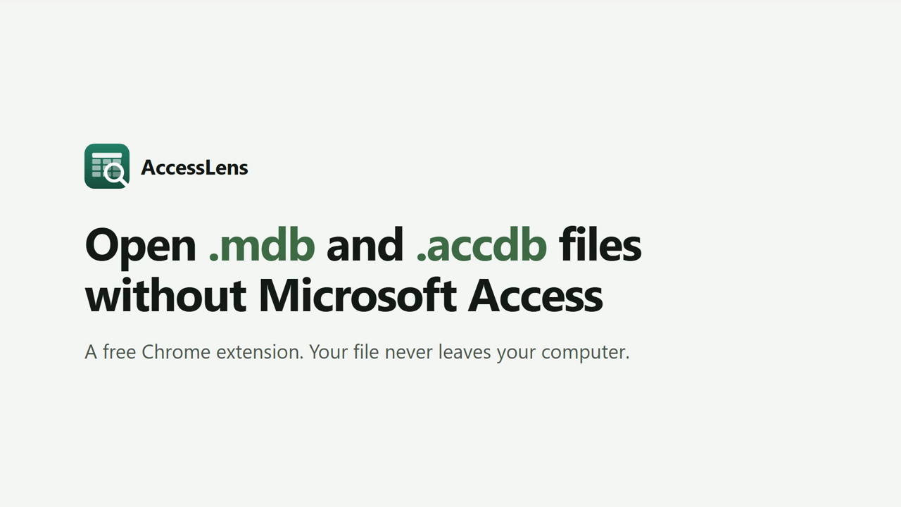 Play the 33-second AccessLens demo video on YouTube